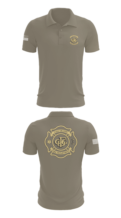 Casa Grande Fire Department 38585599 Short Sleeve Performance Polo - 67