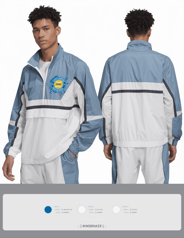 Windbreaker, Castlewood High School Tennis, Tennis, Teamtime, Team time, sublimation, custom sports apparel, team uniforms, spirit wear, spiritwear, sports uniforms, custom shirts, team store, custom team store, fundraiser sports, apparel fundraiser