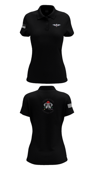 Womens Short Sleeve Performance Polo, Echo Company, , Teamtime, Team time, sublimation, custom sports apparel, team uniforms, spirit wear, spiritwear, sports uniforms, custom shirts, team store, custom team store, fundraiser sports, apparel fundraiser
