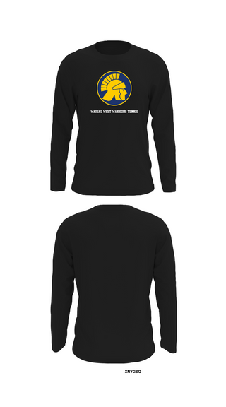 Long Sleeve Performance Shirt, Wausau West Warriors Tennis, Tennis, Teamtime, Team time, sublimation, custom sports apparel, team uniforms, spirit wear, spiritwear, sports uniforms, custom shirts, team store, custom team store, fundraiser sports, apparel fundraiser