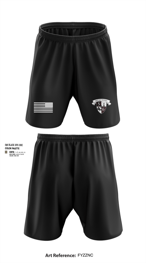 Athletic Shorts With Pockets, MCAS Yuma Station S6, Marines, Teamtime, Team time, sublimation, custom sports apparel, team uniforms, spirit wear, spiritwear, sports uniforms, custom shirts, team store, custom team store, fundraiser sports, apparel fundraiser