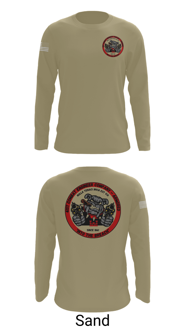 Long Sleeve Performance Shirt, 41st CEC-A, Army, Teamtime, Team time, sublimation, custom sports apparel, team uniforms, spirit wear, spiritwear, sports uniforms, custom shirts, team store, custom team store, fundraiser sports, apparel fundraiser