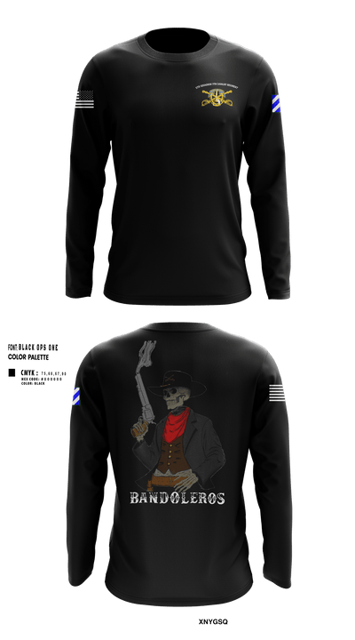 Bandoleros 86621412 Long Sleeve Performance Shirt 9