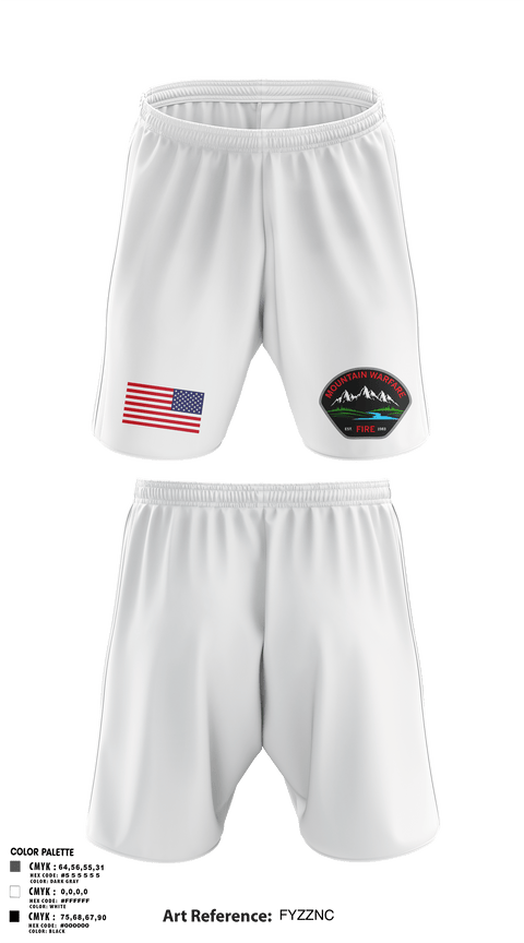 Athletic Shorts With Pockets, Marine corps mountain warfare training center fire and emergency services, Fire Department, Teamtime, Team time, sublimation, custom sports apparel, team uniforms, spirit wear, spiritwear, sports uniforms, custom shirts, team store, custom team store, fundraiser sports, apparel fundraiser