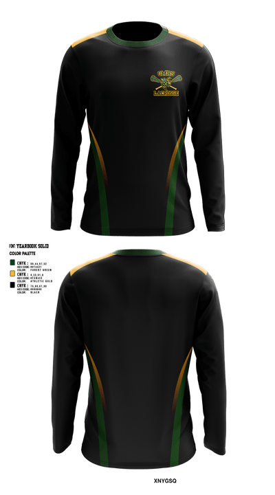Great Mills High School Lacrosse 829544 Long Sleeve Performance Shirt 1