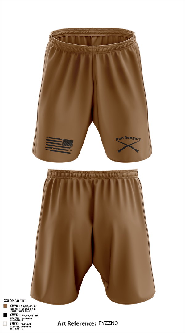 Athletic Shorts With Pockets, Iron Rangers, Army, Teamtime, Team time, sublimation, custom sports apparel, team uniforms, spirit wear, spiritwear, sports uniforms, custom shirts, team store, custom team store, fundraiser sports, apparel fundraiser