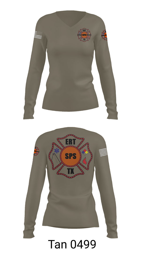 Womens Long Sleeve Vneck Shirt, Plant X ERT, , Teamtime, Team time, sublimation, custom sports apparel, team uniforms, spirit wear, spiritwear, sports uniforms, custom shirts, team store, custom team store, fundraiser sports, apparel fundraiser
