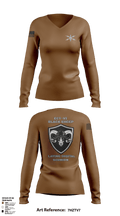 ECT-06, B Co., 11th Cyber Battalion 30733003 Women's Long Sleeve V-neck Shirt - 1