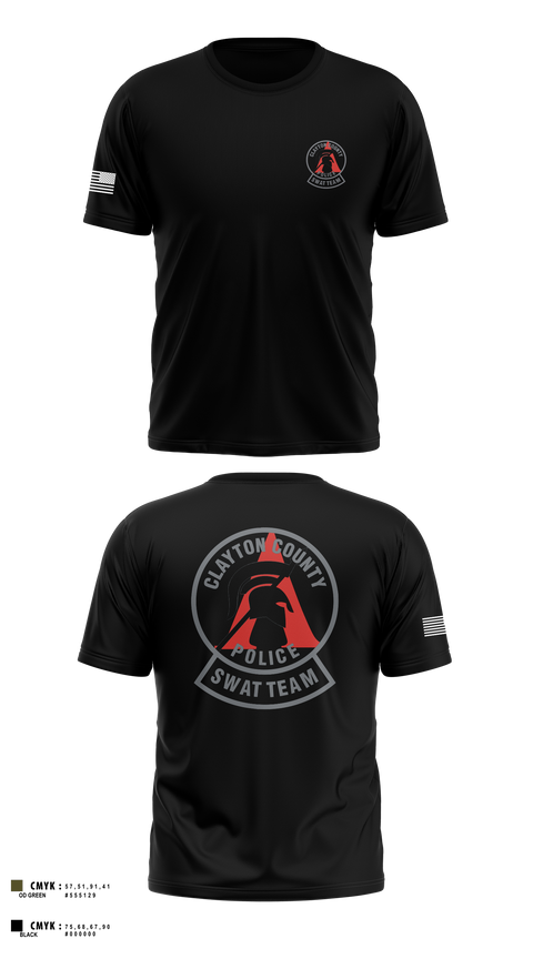 Old School Cotton Feel Shirt, Clayton County Police SWAT Team, Police, Teamtime, Team time, sublimation, custom sports apparel, team uniforms, spirit wear, spiritwear, sports uniforms, custom shirts, team store, custom team store, fundraiser sports, apparel fundraiser
