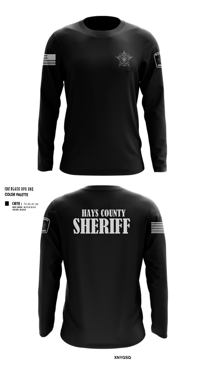 Hays County Sheriff’s Office 39669531 Long Sleeve Performance Shirt 36