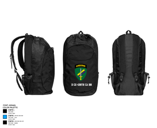 Gear Bag, D Co 436th CA BN, , Teamtime, Team time, sublimation, custom sports apparel, team uniforms, spirit wear, spiritwear, sports uniforms, custom shirts, team store, custom team store, fundraiser sports, apparel fundraiser