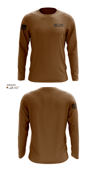 Long Sleeve Performance Shirt, 837 TRS Rhinos, Air Force, Teamtime, Team time, sublimation, custom sports apparel, team uniforms, spirit wear, spiritwear, sports uniforms, custom shirts, team store, custom team store, fundraiser sports, apparel fundraiser