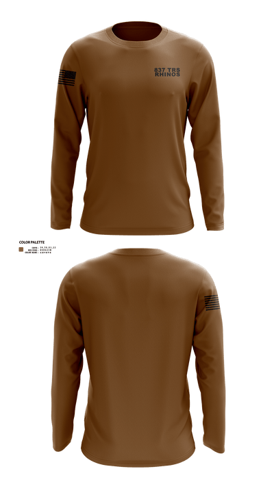837 TRS Rhinos 90584880 Long Sleeve Performance Shirt 2