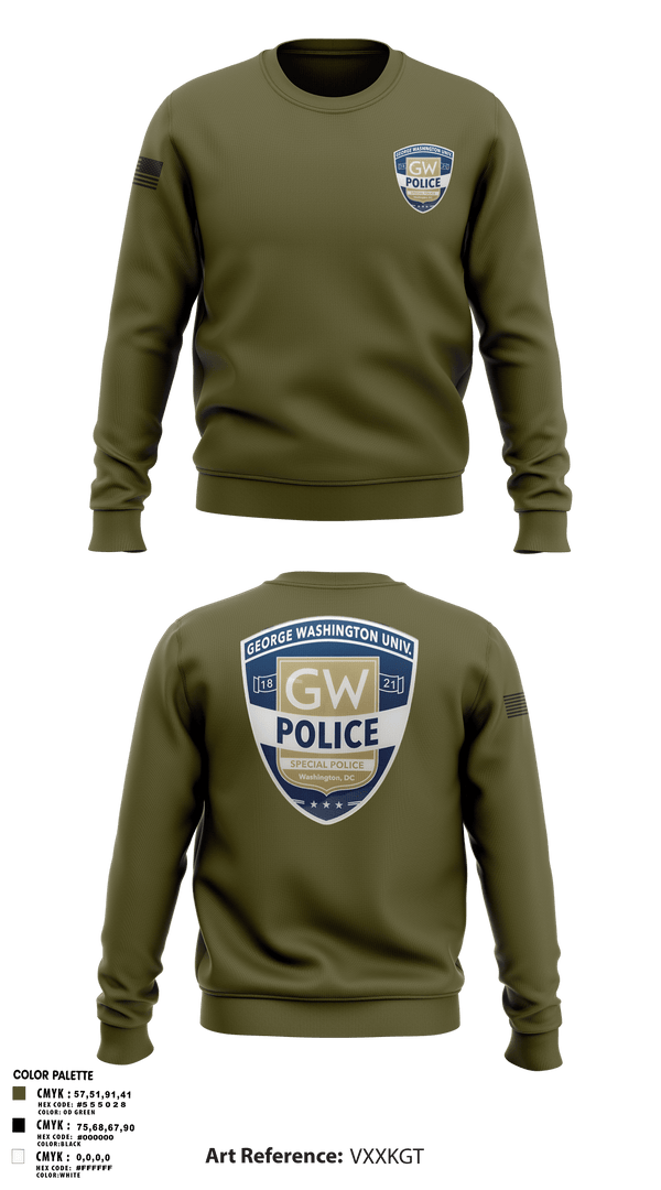 Crew Neck Sweatshirt, GWPD, , Teamtime, Team time, sublimation, custom sports apparel, team uniforms, spirit wear, spiritwear, sports uniforms, custom shirts, team store, custom team store, fundraiser sports, apparel fundraiser