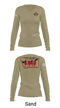 E co. 1-189th 4920111 Women's Long Sleeve V-neck Shirt - 92