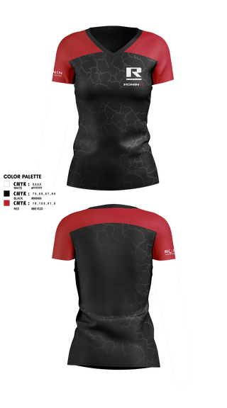 Womens Short Sleeve Vneck Shirt, Ronin TC, , Teamtime, Team time, sublimation, custom sports apparel, team uniforms, spirit wear, spiritwear, sports uniforms, custom shirts, team store, custom team store, fundraiser sports, apparel fundraiser
