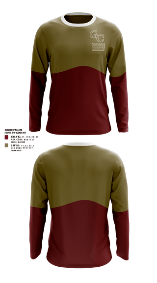 Long Sleeve Performance Shirt, George County Middle School Track and Field, Track & Field, Teamtime, Team time, sublimation, custom sports apparel, team uniforms, spirit wear, spiritwear, sports uniforms, custom shirts, team store, custom team store, fundraiser sports, apparel fundraiser