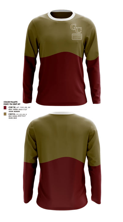 George County Middle School Track and Field 41833879 Long Sleeve Performance Shirt 1