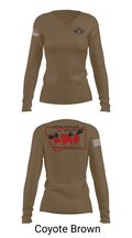 E co. 1-189th 4920111 Women's Long Sleeve V-neck Shirt - 16