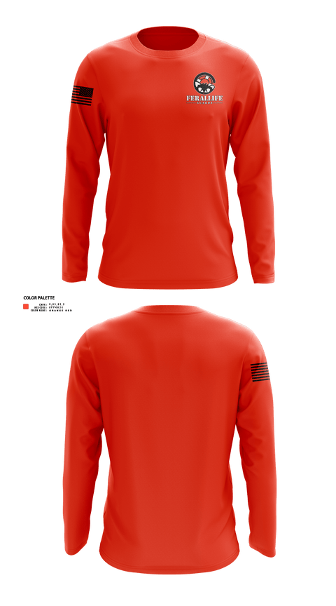 Long Sleeve Performance Shirt, Ferallife Guards, , Teamtime, Team time, sublimation, custom sports apparel, team uniforms, spirit wear, spiritwear, sports uniforms, custom shirts, team store, custom team store, fundraiser sports, apparel fundraiser