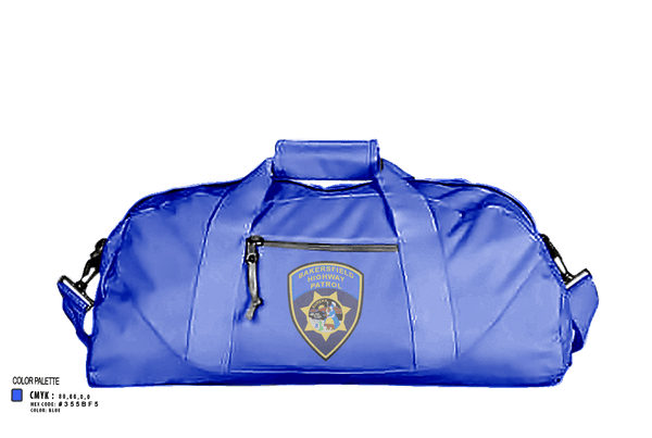 Duffle Bag, California Highway Patrol, , Teamtime, Team time, sublimation, custom sports apparel, team uniforms, spirit wear, spiritwear, sports uniforms, custom shirts, team store, custom team store, fundraiser sports, apparel fundraiser