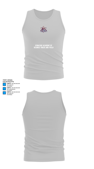 Tank Top, Syracuse Academy of Science Track and Field, Track & Field, Teamtime, Team time, sublimation, custom sports apparel, team uniforms, spirit wear, spiritwear, sports uniforms, custom shirts, team store, custom team store, fundraiser sports, apparel fundraiser