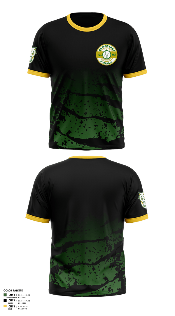 Short Sleeve Performance Shirt, Queens Lake Panthers, Softball, Teamtime, Team time, sublimation, custom sports apparel, team uniforms, spirit wear, spiritwear, sports uniforms, custom shirts, team store, custom team store, fundraiser sports, apparel fundraiser