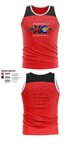 Tank Top, Forreston High School Track and Field, Track & Field, Teamtime, Team time, sublimation, custom sports apparel, team uniforms, spirit wear, spiritwear, sports uniforms, custom shirts, team store, custom team store, fundraiser sports, apparel fundraiser