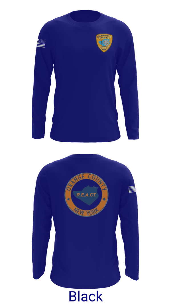 Long Sleeve Performance Shirt, Orange County REACT, , Teamtime, Team time, sublimation, custom sports apparel, team uniforms, spirit wear, spiritwear, sports uniforms, custom shirts, team store, custom team store, fundraiser sports, apparel fundraiser