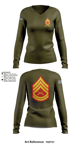 Womens Long Sleeve Vneck Shirt, MFR IPAC, , Teamtime, Team time, sublimation, custom sports apparel, team uniforms, spirit wear, spiritwear, sports uniforms, custom shirts, team store, custom team store, fundraiser sports, apparel fundraiser