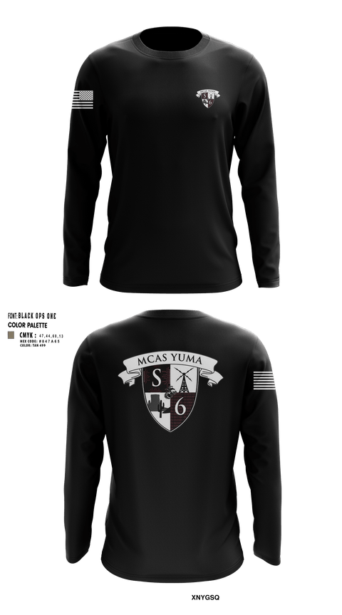 Long Sleeve Performance Shirt, MCAS Yuma Station S6, Marines, Teamtime, Team time, sublimation, custom sports apparel, team uniforms, spirit wear, spiritwear, sports uniforms, custom shirts, team store, custom team store, fundraiser sports, apparel fundraiser