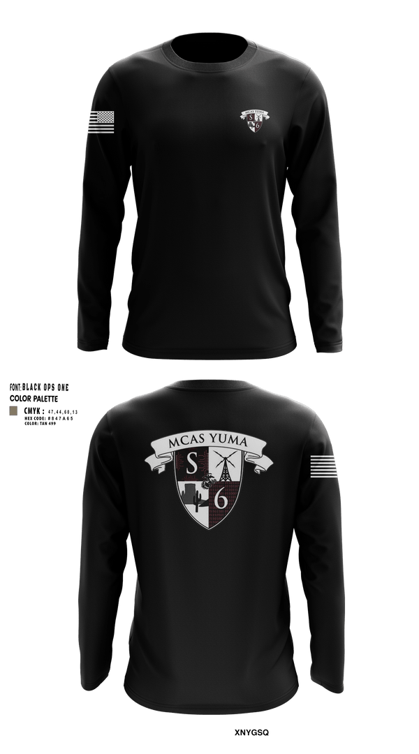 Long Sleeve Performance Shirt, MCAS Yuma Station S6, Marines, Teamtime, Team time, sublimation, custom sports apparel, team uniforms, spirit wear, spiritwear, sports uniforms, custom shirts, team store, custom team store, fundraiser sports, apparel fundraiser