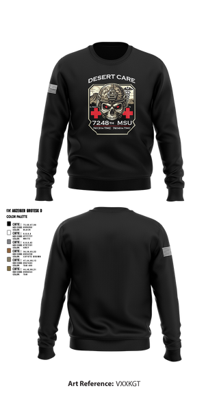 Crew Neck Sweatshirt, 7248th MSU, , Teamtime, Team time, sublimation, custom sports apparel, team uniforms, spirit wear, spiritwear, sports uniforms, custom shirts, team store, custom team store, fundraiser sports, apparel fundraiser