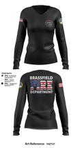 Marine corps mountain warfare training center fire and emergency services 80020462 Women's Long Sleeve V-neck Shirt - 8