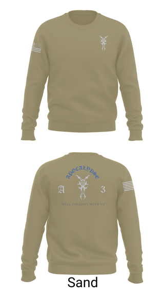 Crew Neck Sweatshirt, Apocalypse Platoon, , Teamtime, Team time, sublimation, custom sports apparel, team uniforms, spirit wear, spiritwear, sports uniforms, custom shirts, team store, custom team store, fundraiser sports, apparel fundraiser