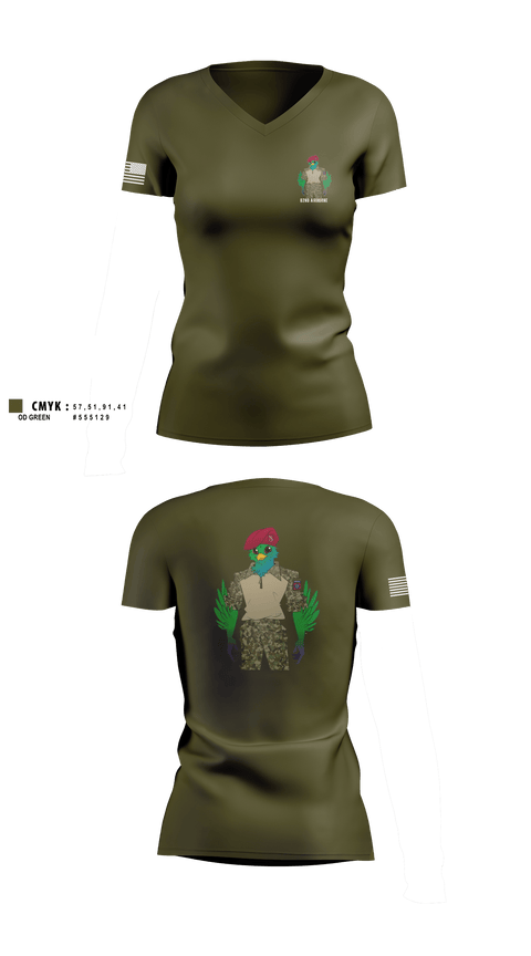 Womens Short Sleeve Vneck Shirt, 82nd Airborne, , Teamtime, Team time, sublimation, custom sports apparel, team uniforms, spirit wear, spiritwear, sports uniforms, custom shirts, team store, custom team store, fundraiser sports, apparel fundraiser