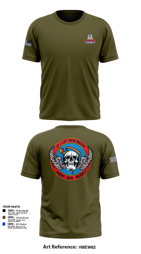 Short Sleeve Performance Shirt, A Co, 2-13th Aviation Regiment, , Teamtime, Team time, sublimation, custom sports apparel, team uniforms, spirit wear, spiritwear, sports uniforms, custom shirts, team store, custom team store, fundraiser sports, apparel fundraiser