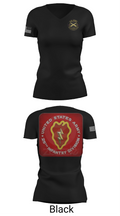 25th infantry division C-Btry 1/8 FA 8241745 Women's Short Sleeve V-neck Shirt - 28
