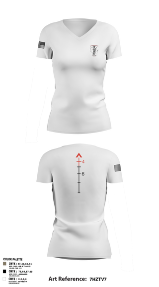 Womens Short Sleeve Vneck Shirt, WIARNG Marksmanship, , Teamtime, Team time, sublimation, custom sports apparel, team uniforms, spirit wear, spiritwear, sports uniforms, custom shirts, team store, custom team store, fundraiser sports, apparel fundraiser