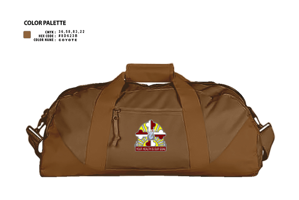Duffle Bag, Kirk U.S. Army Health Clinic, , Teamtime, Team time, sublimation, custom sports apparel, team uniforms, spirit wear, spiritwear, sports uniforms, custom shirts, team store, custom team store, fundraiser sports, apparel fundraiser