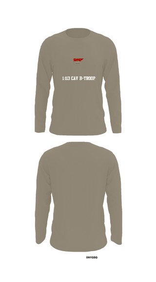 Long Sleeve Performance Shirt, 1/113 CAV B-Troop, Army, Teamtime, Team time, sublimation, custom sports apparel, team uniforms, spirit wear, spiritwear, sports uniforms, custom shirts, team store, custom team store, fundraiser sports, apparel fundraiser
