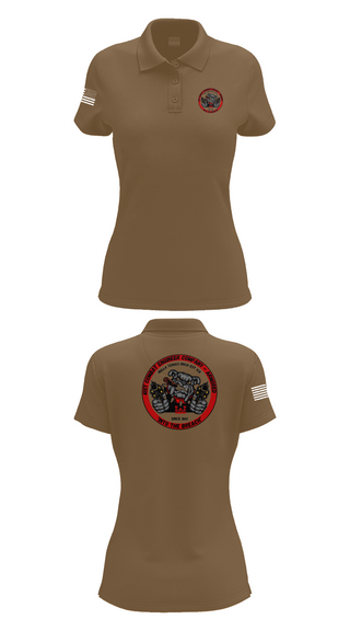 Womens Short Sleeve Performance Polo, 41st CEC-A, Army, Teamtime, Team time, sublimation, custom sports apparel, team uniforms, spirit wear, spiritwear, sports uniforms, custom shirts, team store, custom team store, fundraiser sports, apparel fundraiser