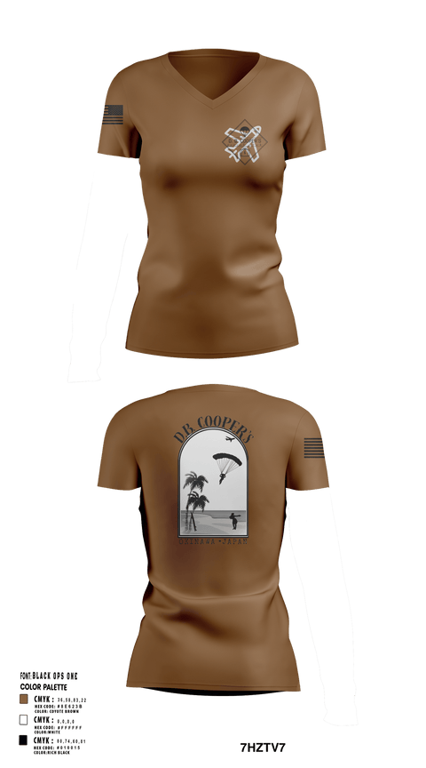 Womens Short Sleeve Vneck Shirt, D.B. Coopers, , Teamtime, Team time, sublimation, custom sports apparel, team uniforms, spirit wear, spiritwear, sports uniforms, custom shirts, team store, custom team store, fundraiser sports, apparel fundraiser