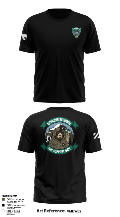 Short Sleeve Performance Shirt, Spokane Regional Air Support Unit, Police, Teamtime, Team time, sublimation, custom sports apparel, team uniforms, spirit wear, spiritwear, sports uniforms, custom shirts, team store, custom team store, fundraiser sports, apparel fundraiser