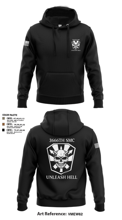 3666 Support Maintenance Company 81340233 Hoodie - 3