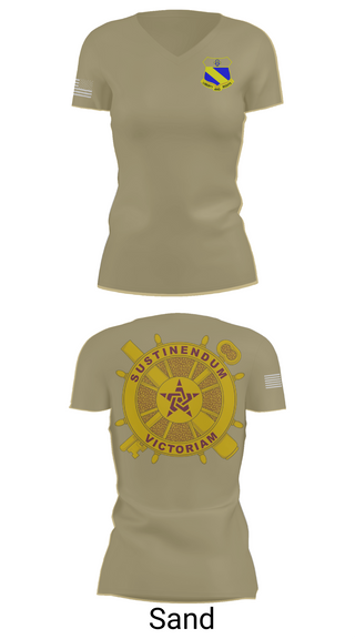 Womens Short Sleeve Vneck Shirt, 2nd BN (LS) 349th RGT, , Teamtime, Team time, sublimation, custom sports apparel, team uniforms, spirit wear, spiritwear, sports uniforms, custom shirts, team store, custom team store, fundraiser sports, apparel fundraiser