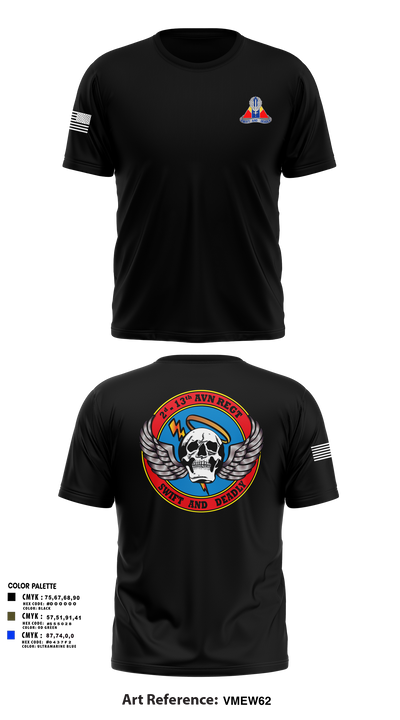 A Co, 2-13th Aviation Regiment 86069312 Short Sleeve Performance Shirt - 16
