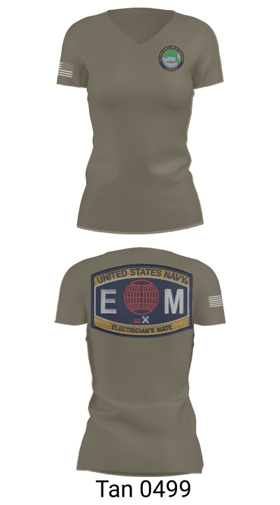 Outside Electrical 60730748 Women's Short Sleeve V-neck Shirt - 65