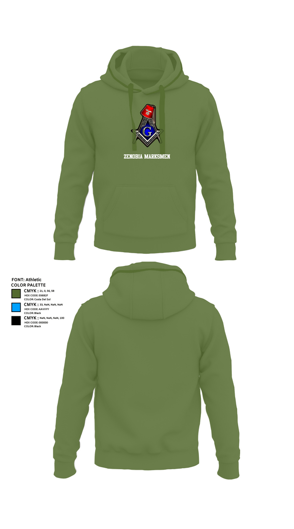 Hoodie, Zenobia Marksmen, , Teamtime, Team time, sublimation, custom sports apparel, team uniforms, spirit wear, spiritwear, sports uniforms, custom shirts, team store, custom team store, fundraiser sports, apparel fundraiser