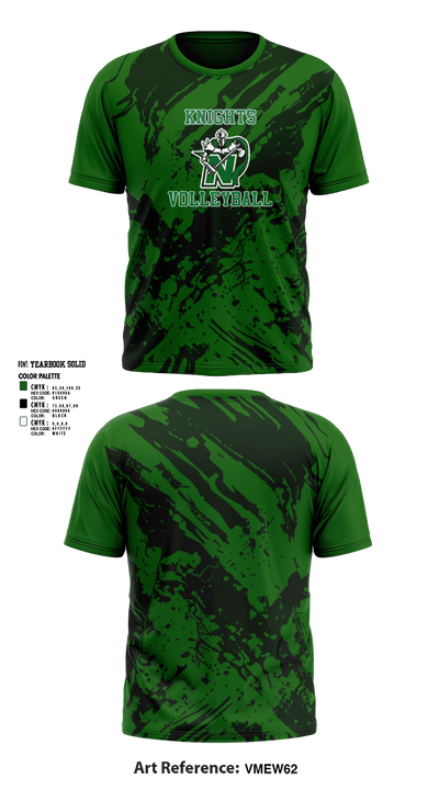 Nordonia Knights Volleyball 46003148 Short Sleeve Performance Shirt - 1